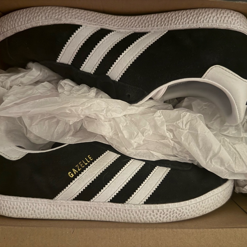Adidas Gazelle Black White Sneakers